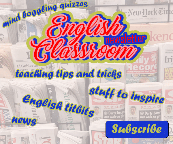 ad newsletter Englsih Classroom